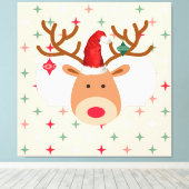 Weihnachtsmann Leinwanddruck (Insitu (Holzboden))