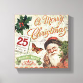 Weihnachtsmann Leinwanddruck (Vorderseite)