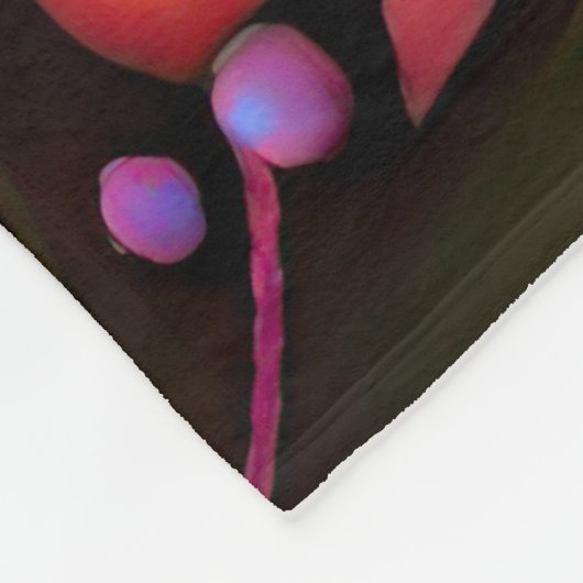 Weihnachtsmann Lila grün Fleecedecke (Ecke)