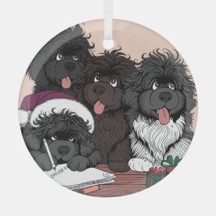 Weihnachtsmann-Liste, doppelt überprüft Ornament Aus Glas