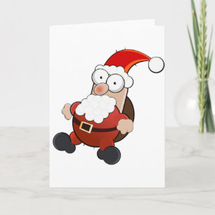 Weihnachtsmann lustig feiertagskarte