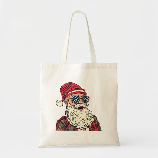 Weihnachtsmann - Lustig Tragetasche (Vorne)