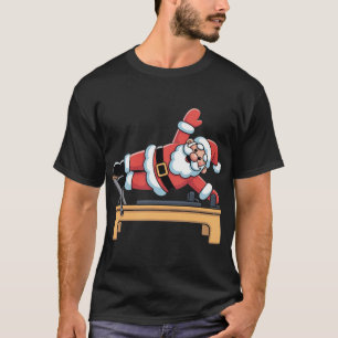 Weihnachtsmann macht Pilates Liebhaber-Gym lustige T-Shirt