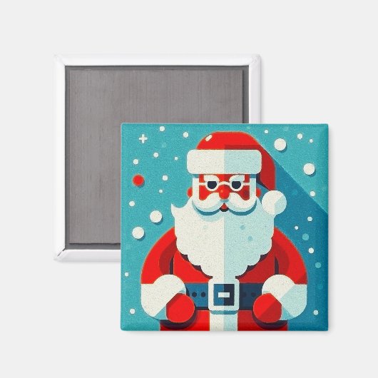 Weihnachtsmann Magnet (Vorderseite/Rückseite)