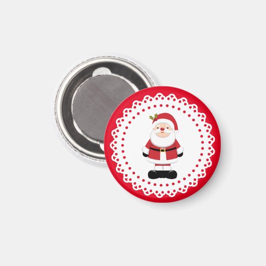 Weihnachtsmann Magnet (Vorderseite/Rückseite)