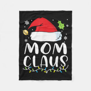 Weihnachtsmann-Mama Weihnachtslichter Pyjama Xmas Fleecedecke