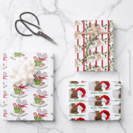 Weihnachtsmann Matte 19" x 29" Geschenkpapier Set