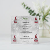 Weihnachtsmann Menükarte (Stehend Vorderseite)