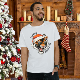 Weihnachtsmann | Merry Roarmas Holiday T - Shirt