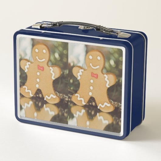 Weihnachtsmann Metall Brotdose (Rückseite)