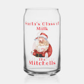 Weihnachtsmann-Milch Dosenglas (Rückseite)