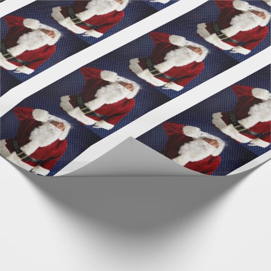 Weihnachtsmann Militärstreitkräfte Weihnachten Wei Geschenkpapier (Ecke)