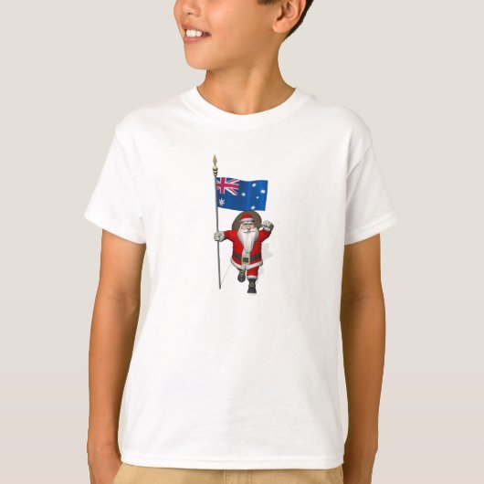 Weihnachtsmann mit Abschluss des Australischen T - T-Shirt (Vorderseite)