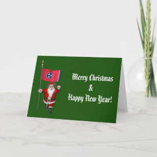 Weihnachtsmann mit Abschluss des Tennessees Feiertagskarte