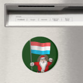 Weihnachtsmann mit Abschluss Luxemburgs Magnet (In Situ (Geschirrspüler))