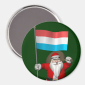 Weihnachtsmann mit Abschluss Luxemburgs Magnet (Vorderseite/Rückseite)