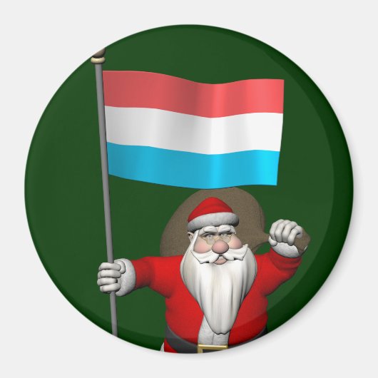 Weihnachtsmann mit Abschluss Luxemburgs Magnet (Vorne)