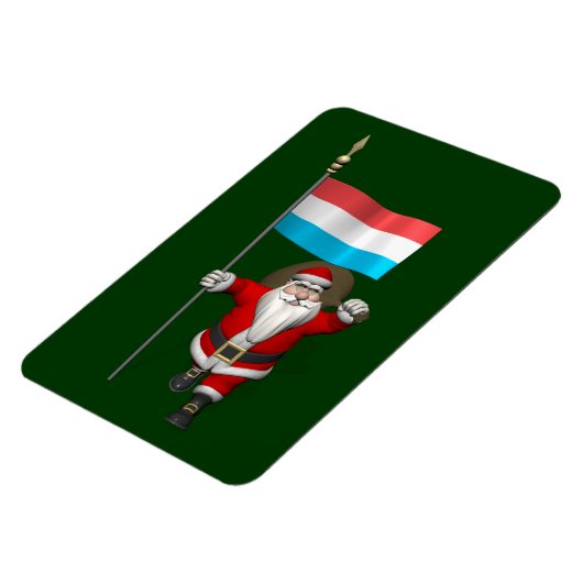 Weihnachtsmann mit Abschluss Luxemburgs Magnet (Linke Seite)