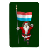 Weihnachtsmann mit Abschluss Luxemburgs Magnet (Vertikal)