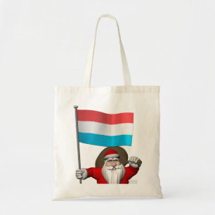 Weihnachtsmann mit Abschluss Luxemburgs Tragetasche