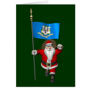 Weihnachtsmann mit Abschluss von Connecticut