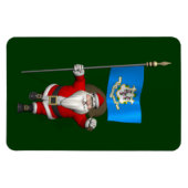 Weihnachtsmann mit Abschluss von Connecticut Magnet (Horizontal)