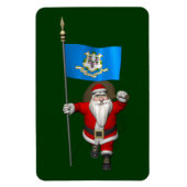 Weihnachtsmann mit Abschluss von Connecticut Magnet (Vertikal)