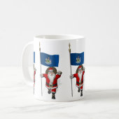 Weihnachtsmann mit Abschluss von Maine Kaffeetasse (Vorderseite Links)
