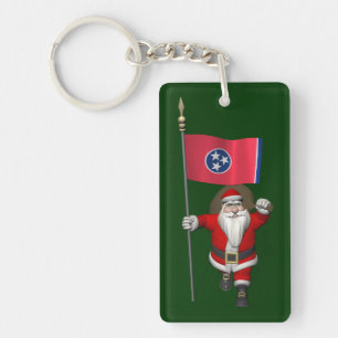 Weihnachtsmann mit Abschluss von Tennessee Schlüsselanhänger