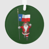 Weihnachtsmann mit Abschluss von Texas Ornament (Rückseite)