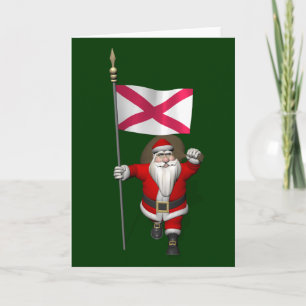 Weihnachtsmann mit Abtritt in Nordirland Feiertagskarte