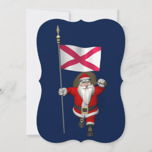 Weihnachtsmann mit Abtritt in Nordirland Feiertagskarte
