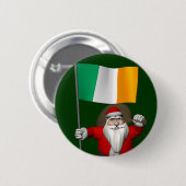 Weihnachtsmann mit Abtritt Irlands Button (Vorne & Hinten)