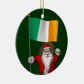 Weihnachtsmann mit Abtritt Irlands Keramikornament (Rechts)