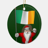 Weihnachtsmann mit Abtritt Irlands Keramikornament (Links)