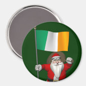 Weihnachtsmann mit Abtritt Irlands Magnet (Vorderseite/Rückseite)