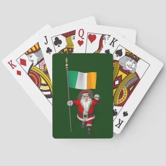 Weihnachtsmann mit Abtritt Irlands Spielkarten (Rückseite)