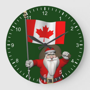 Weihnachtsmann mit Abtritt Kanadas Große Wanduhr