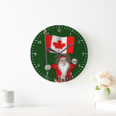 Weihnachtsmann mit Abtritt Kanadas Große Wanduhr (Zuhause)