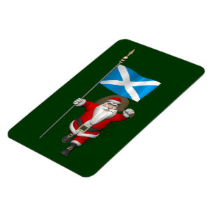 Weihnachtsmann mit Abtritt Schottlands Magnet