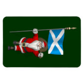 Weihnachtsmann mit Abtritt Schottlands Magnet (Horizontal)
