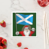Weihnachtsmann mit Abtritt Schottlands Serviette (Beispiel)