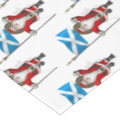 Weihnachtsmann mit Abtritt Schottlands Tischdecke (Schrägansicht)