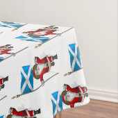 Weihnachtsmann mit Abtritt Schottlands Tischdecke (Beispiel)