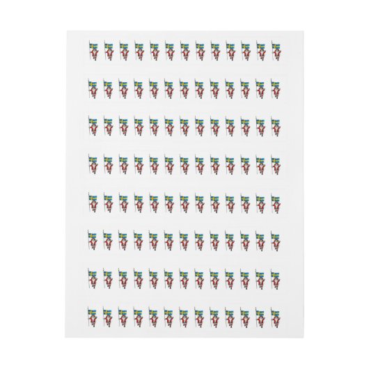 Weihnachtsmann mit Abtritt Schwedens (Bogen)