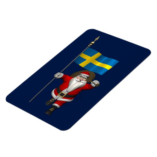 Weihnachtsmann mit Abtritt Schwedens Magnet (Linke Seite)