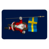 Weihnachtsmann mit Abtritt Schwedens Magnet (Horizontal)