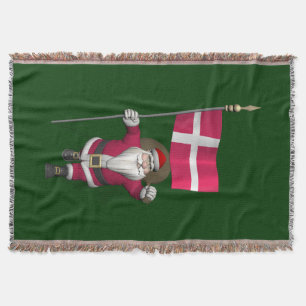 Weihnachtsmann mit Abtritt von Dänemark Dannebrog Decke