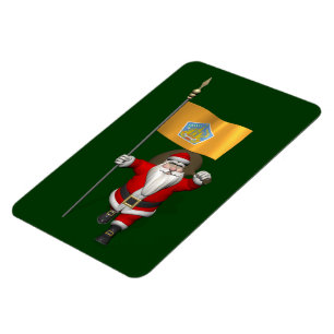 Weihnachtsmann mit Abzeichen von Bali Magnet