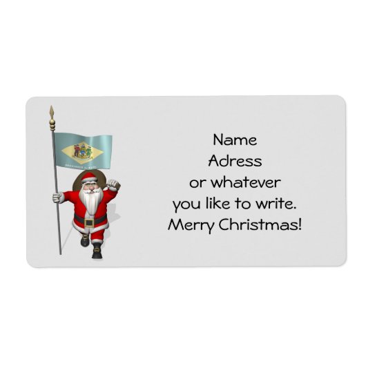 Weihnachtsmann mit Abzeichen von Delaware (Vorne)